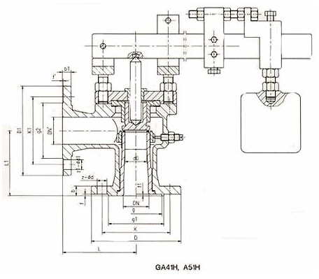 Ga49h-40 Dn25 Power Station Boiler Impulse Safety Valve