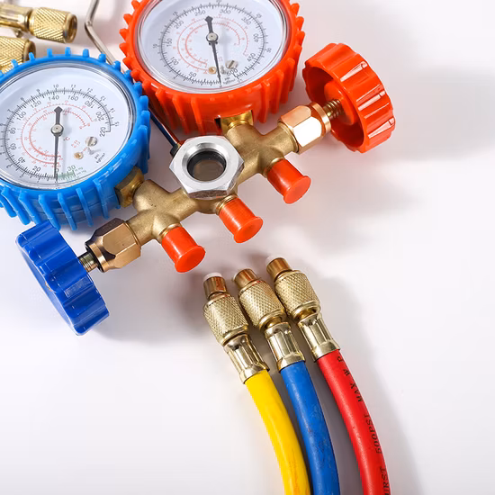 Set di manometri per collettore Misuratore di aria condizionata Parti Accessori per la refrigerazione